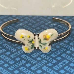 Avon 1970’s porcelain butterfly bracelet New Old Stock